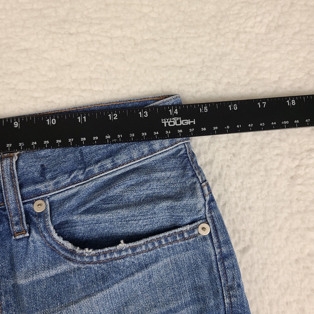 Madewell Jeans Womens 27 Blue Rigid Skinny Distress Medium Wash Denim * - Picture 4 of 15
